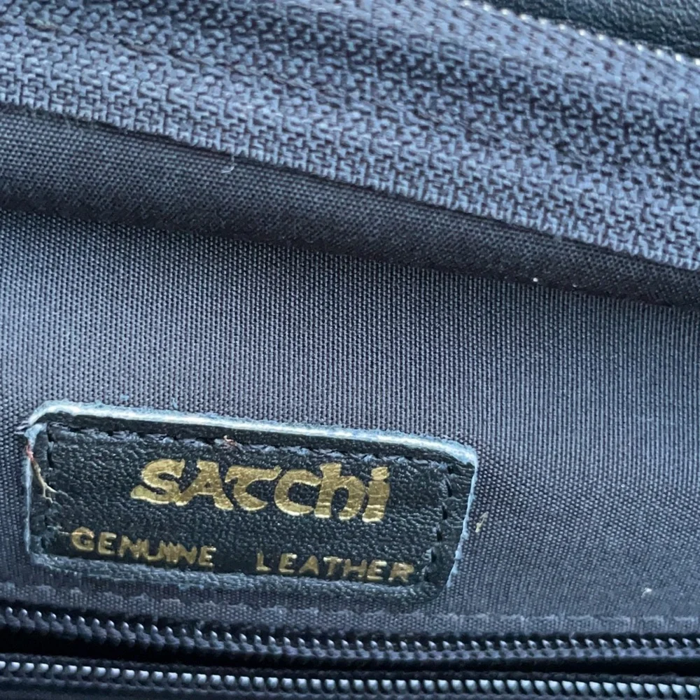 Satchi leather briefcase